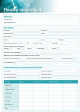 Finance review form image